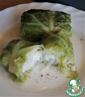 Щука (судак) в листьях савойской капусты