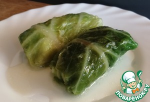 Щука (судак) в листьях савойской капусты