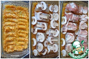 Судак запечённый с беконом