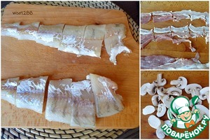 Судак запечённый с беконом