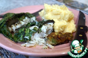 Треска в свекольных листьях