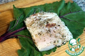 Треска в свекольных листьях