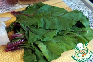 Треска в свекольных листьях