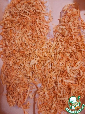 Запеченая рыба с грибным соусом