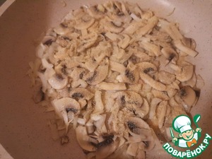 Запеченая рыба с грибным соусом