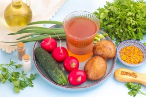 Окрошка постная