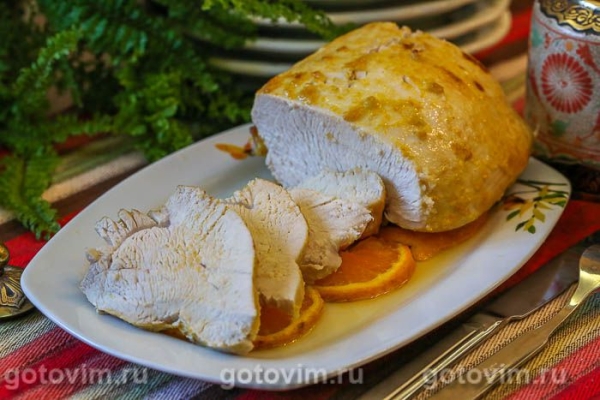 Филе индейки в духовке с апельсиновым маринадом Филе индейки в духовке с апельсиновым маринадом