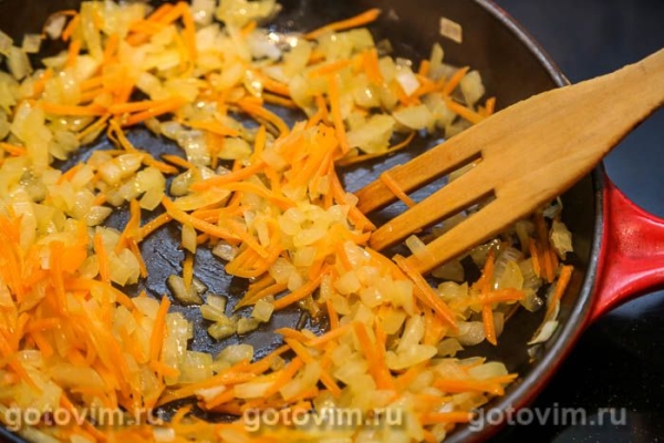 Судак с овощами и опятами 