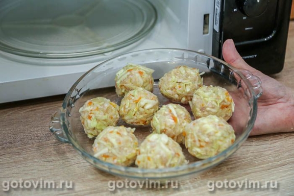 Ленивые голубцы с микроволновке