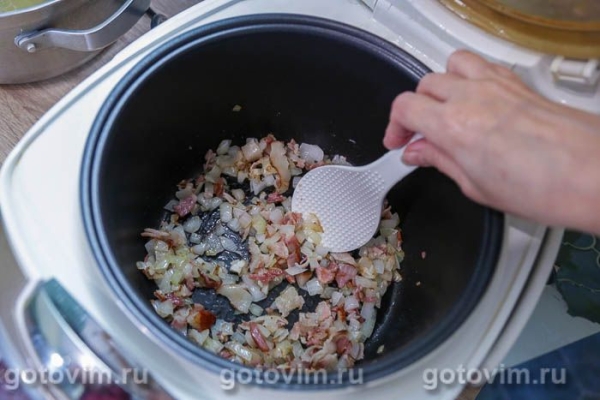 Рыбный суп с креветками и беконом в мультиварке Рыбный суп с креветками и беконом в мультиварке