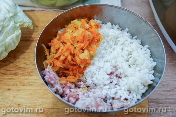 Ленивые голубцы с микроволновке