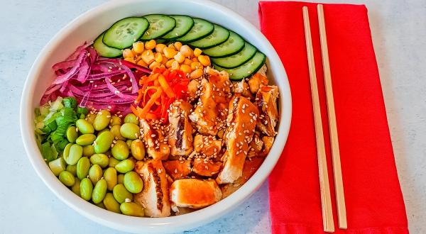 Поке с курицей терияки, пошаговый рецепт с фото на 773 ккал Поке с курицей терияки, пошаговый рецепт с фото на 773 ккал