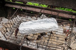 Скумбрия на решетке в фольге