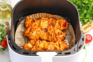 Шашлык из курицы в аэрогриле