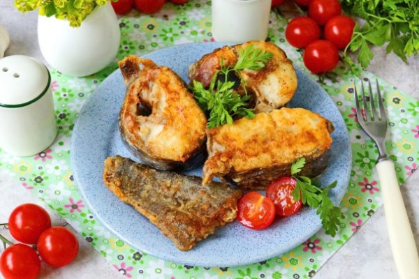 Жареный сом Жареный сом