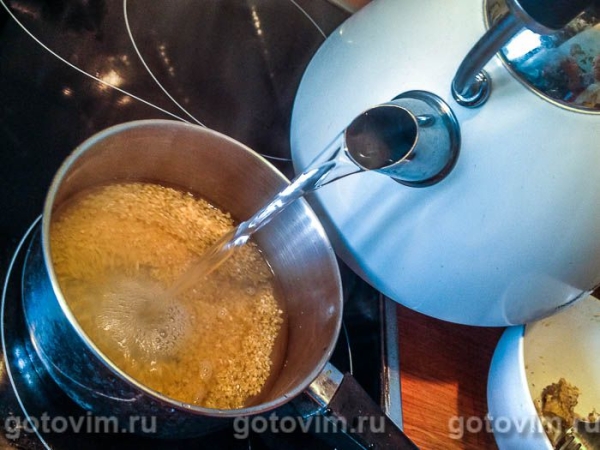 Тёплый салат из булгура со спаржей Тёплый салат из булгура со спаржей