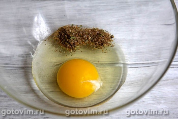 Овощная запеканка из брокколи, зеленой фасоли и языка