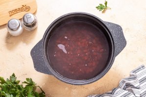 Салат на зиму из фасоли