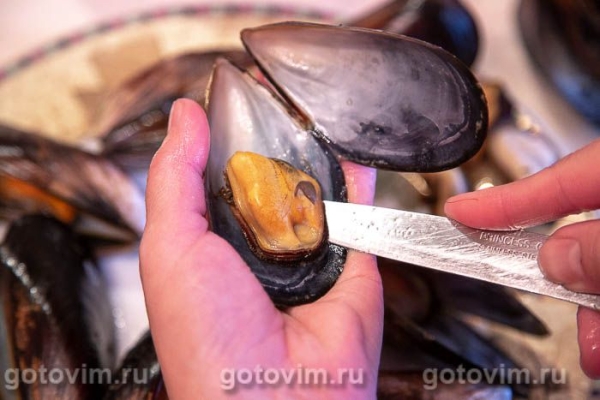 Черноморские мидии с рисом и овощами