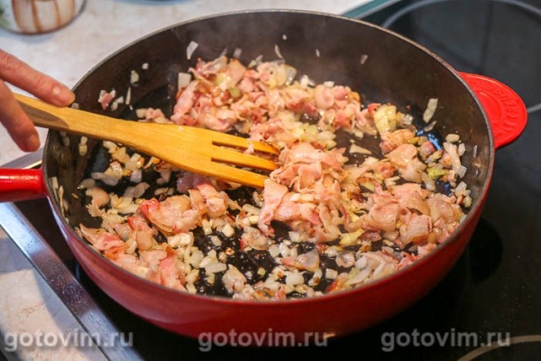 Пиццы на кефире с лисичками и беконом Пиццы на кефире с лисичками и беконом