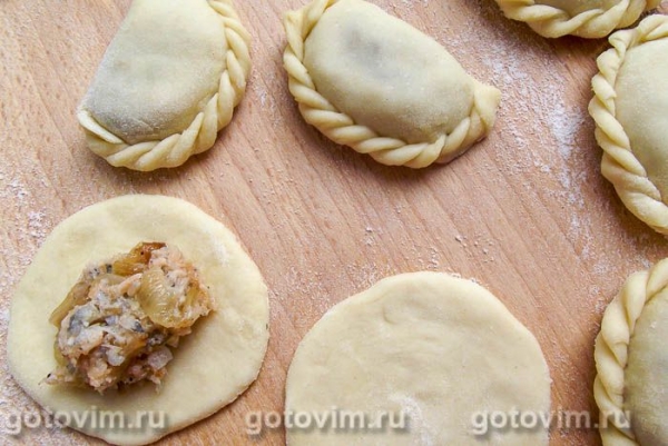 Вареники с сёмгой