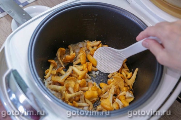 Рулька с жареными лисичками в мультиварке Рулька с жареными лисичками в мультиварке
