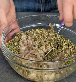 Пхали из баклажанов с грецкими орехами, пошаговый рецепт с фото