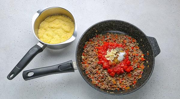 Баклажаны, фаршированные фаршем и кускусом, пошаговый рецепт с фото на 259 ккал