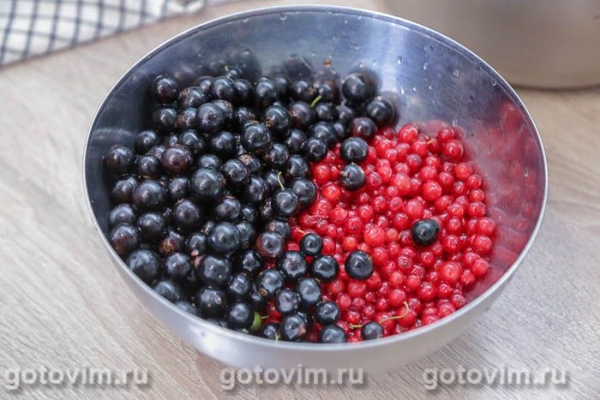 Компот из красной и чёрной смородины в мультиварке Компот из красной и чёрной смородины в мультиварке