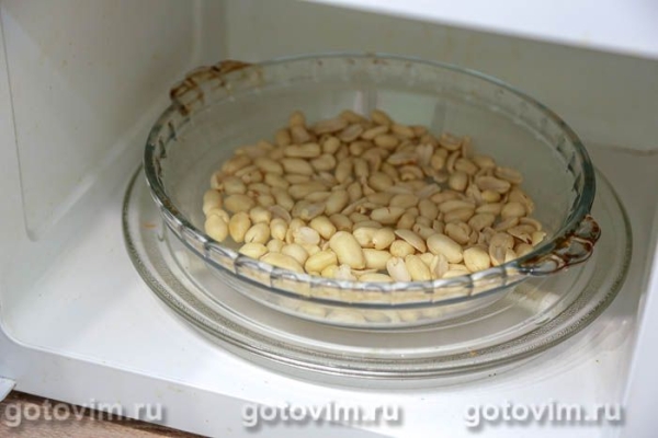 Жареный арахис со сванской солью в микроволнвке Жареный арахис со сванской солью в микроволнвке