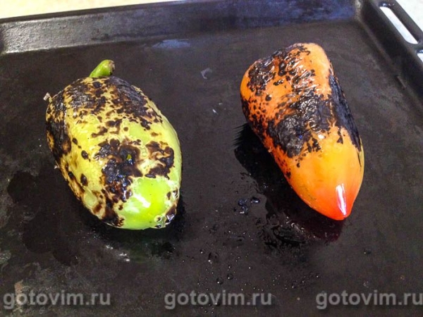 Спагетти с печёным перцем и сыром страчателла Спагетти с печёным перцем и сыром страчателла