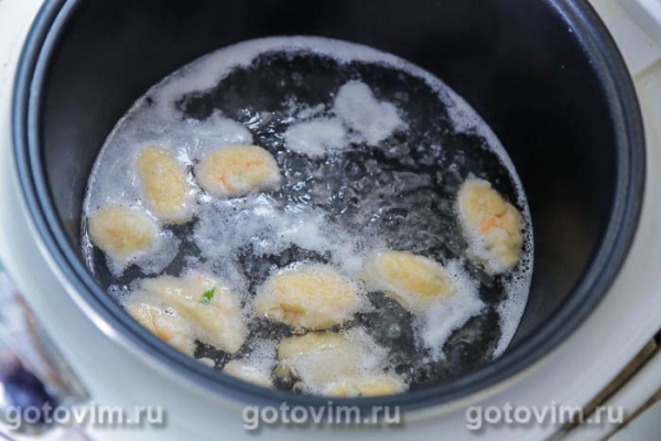 Креветочные клецки в мультиварке