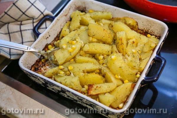 Гарнир из картофеля с кукурузой Гарнир из картофеля с кукурузой