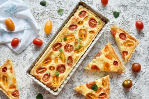 Тарт с черри и сыром Тарт с черри и сыром