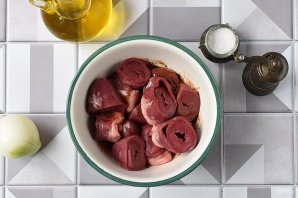 Шашлык из сердечек индейки Шашлык из сердечек индейки