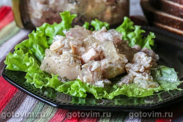 Куриная тушенка в желе Куриная тушенка в желе