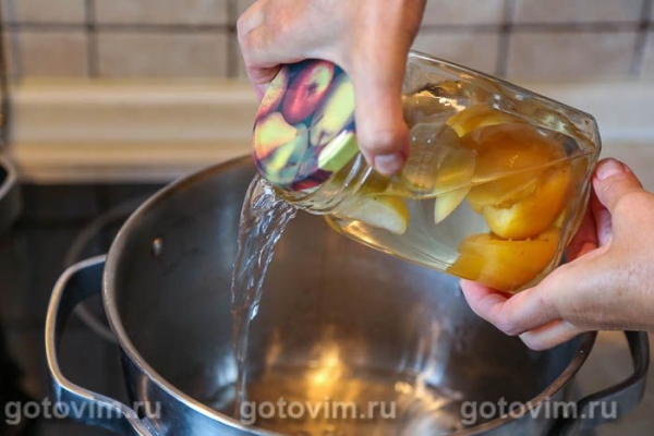 Компот из яблок и абрикосов на зиму Компот из яблок и абрикосов на зиму