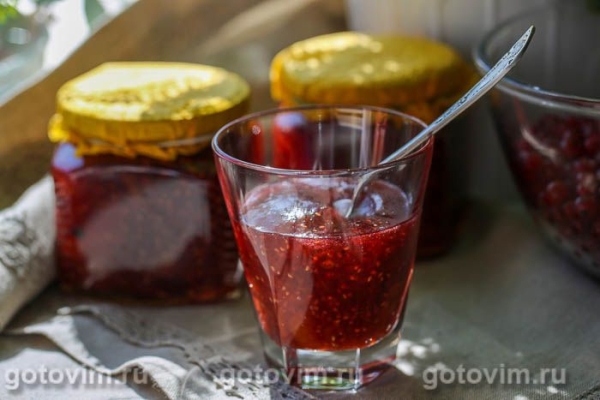 Варенье из персиков с малиной